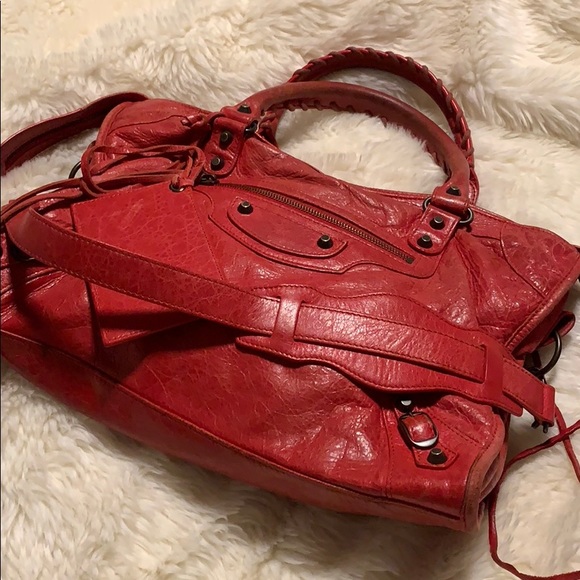 balenciaga backpack red